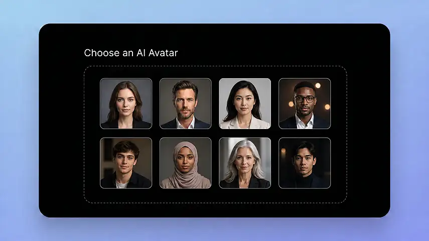 Select or Customize Your Virtual Presenter