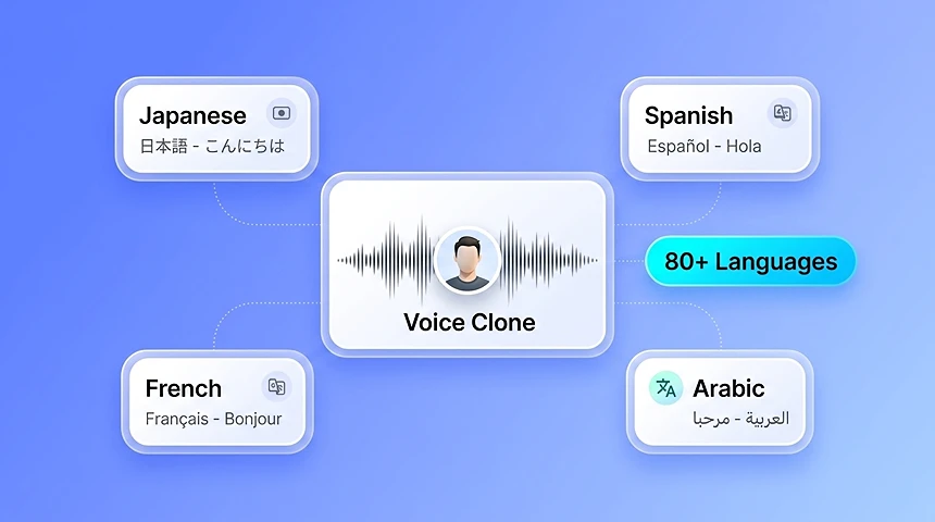 AI Voice Cloning for 80+ Languages