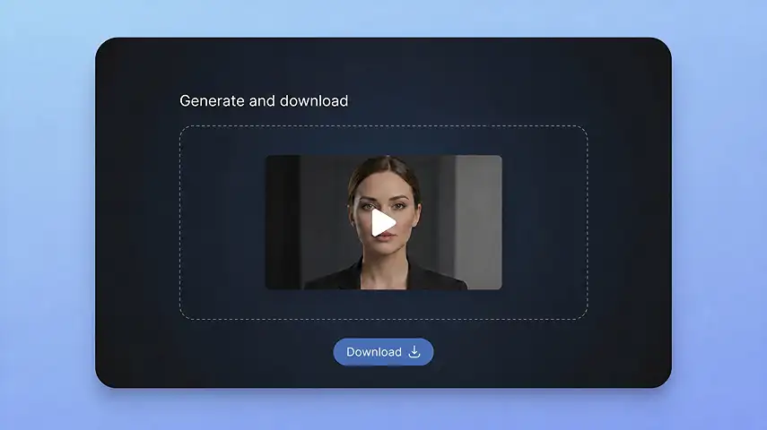 Generate and Download Your AI Avatar Video