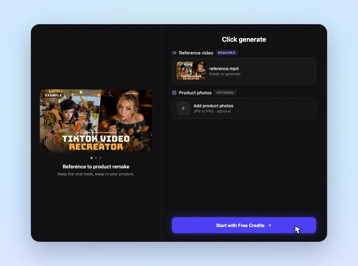 Click generate