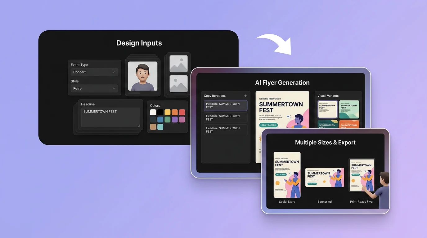 AI Flyer Generator benefit illustration 4