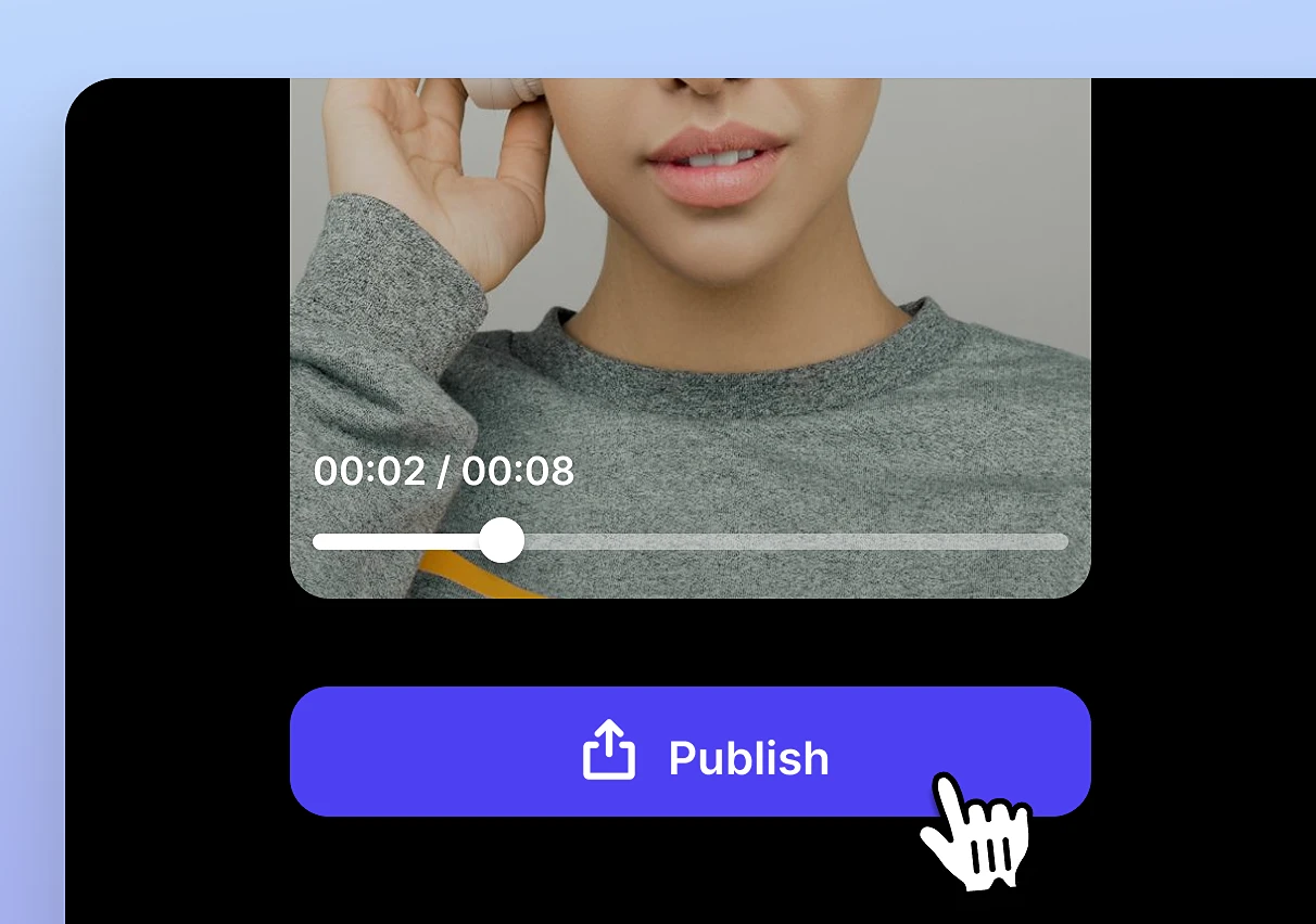 Generate and export AI short video