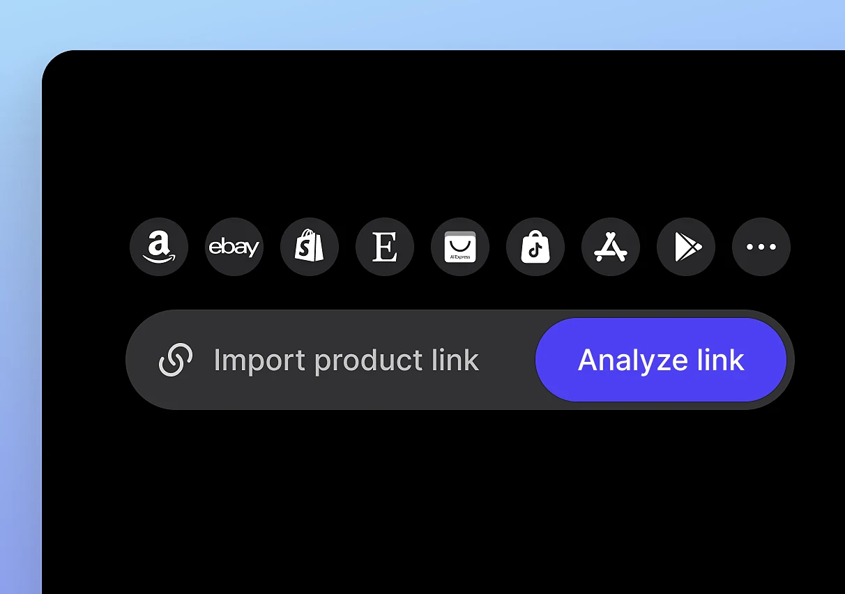 Upload product URL image or description