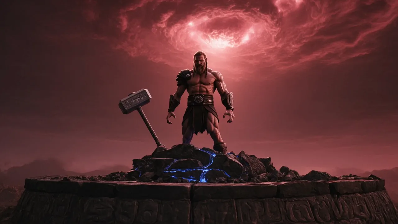 Kling output for Norse Thunder Hammer