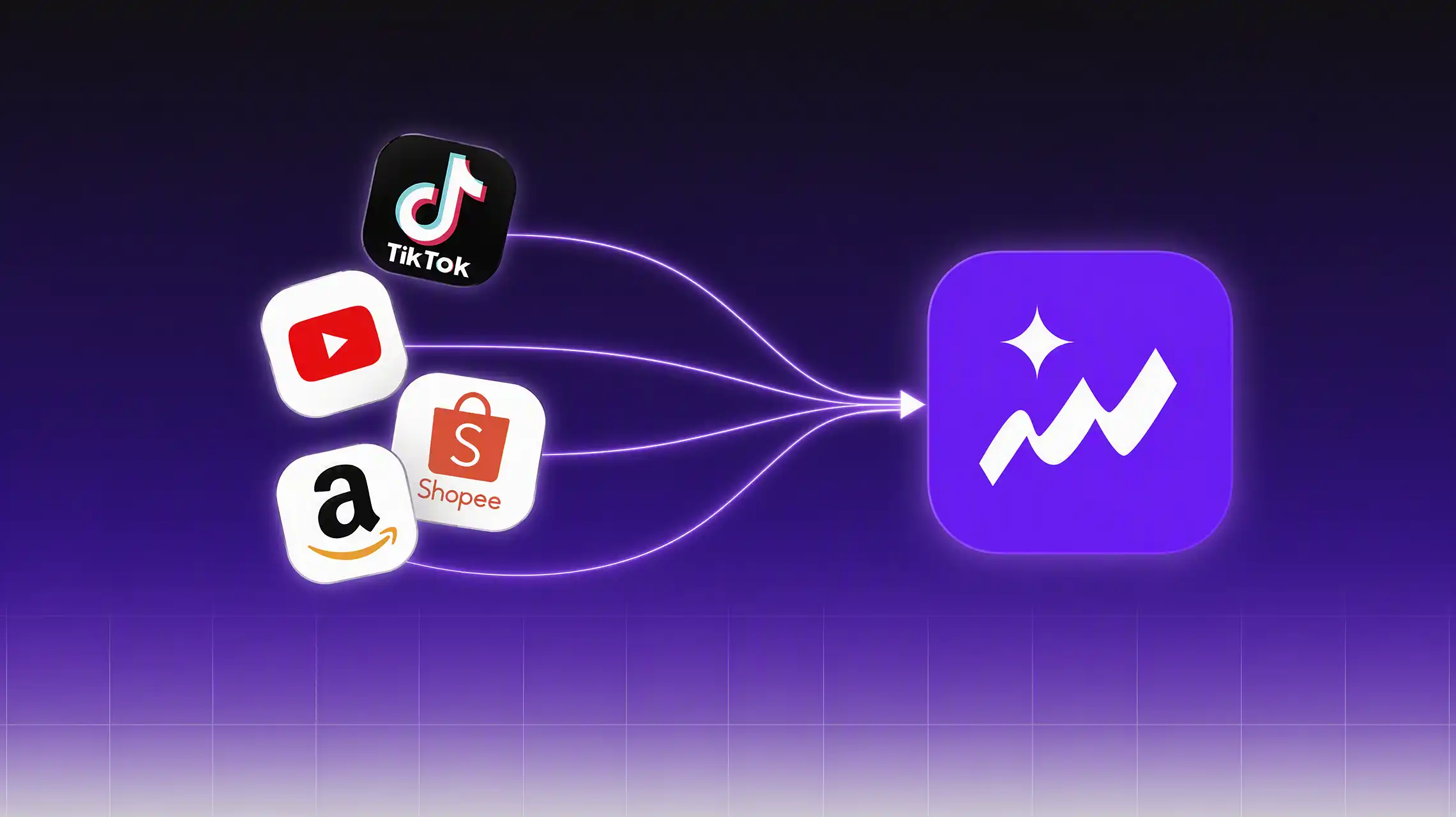 Consulta dados de TikTok, YouTube, Amazon e Shopee