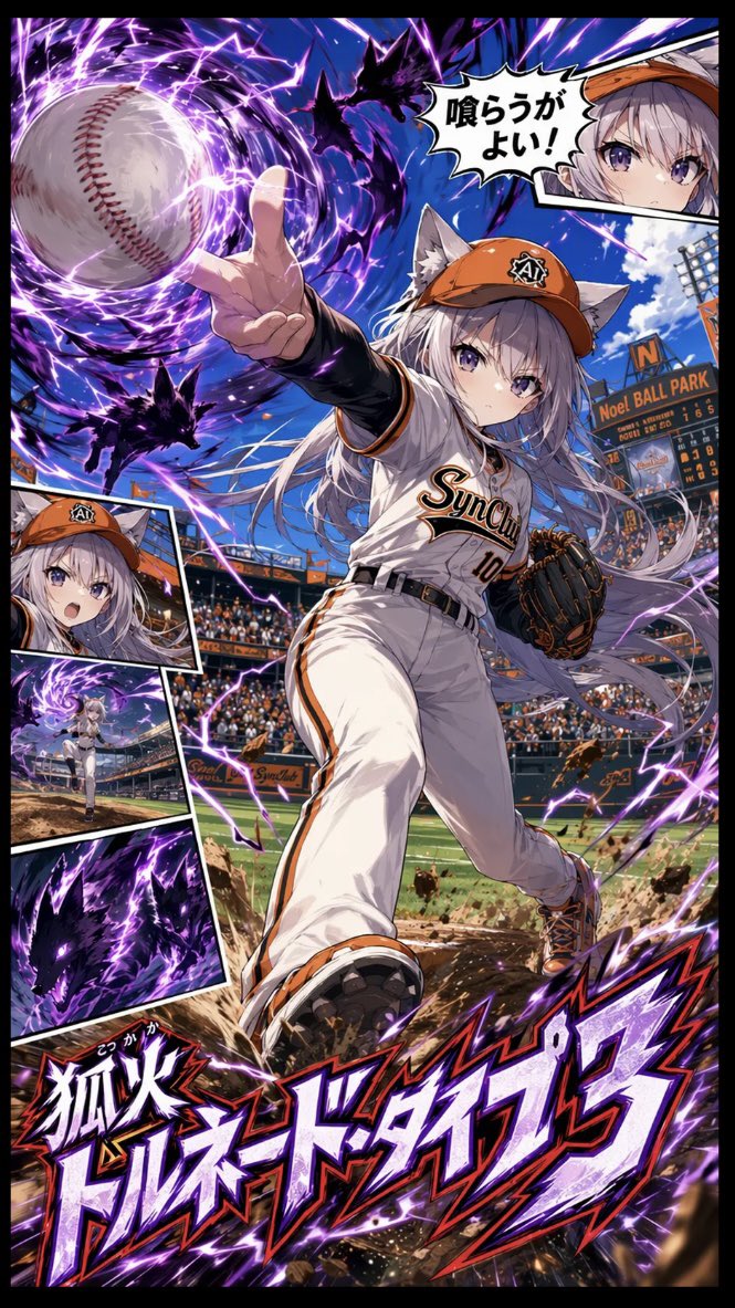 Anime Girl Throwing Baseball