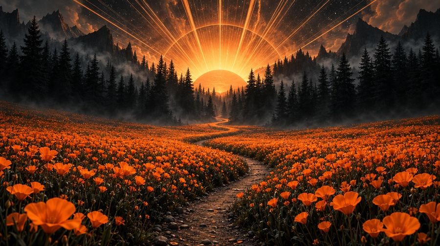 Surreal Landscape Path Prompt