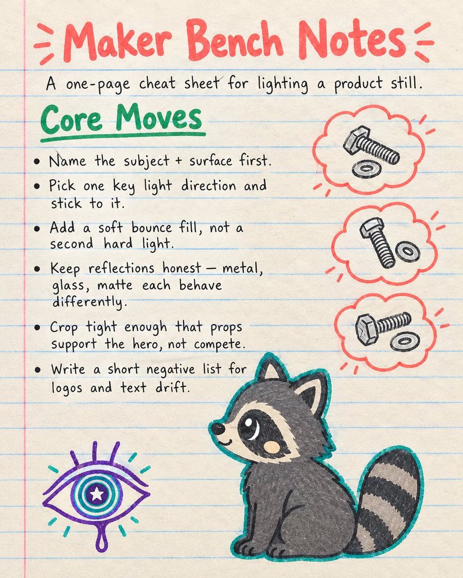 Maker Workspace Note Anchor Chart