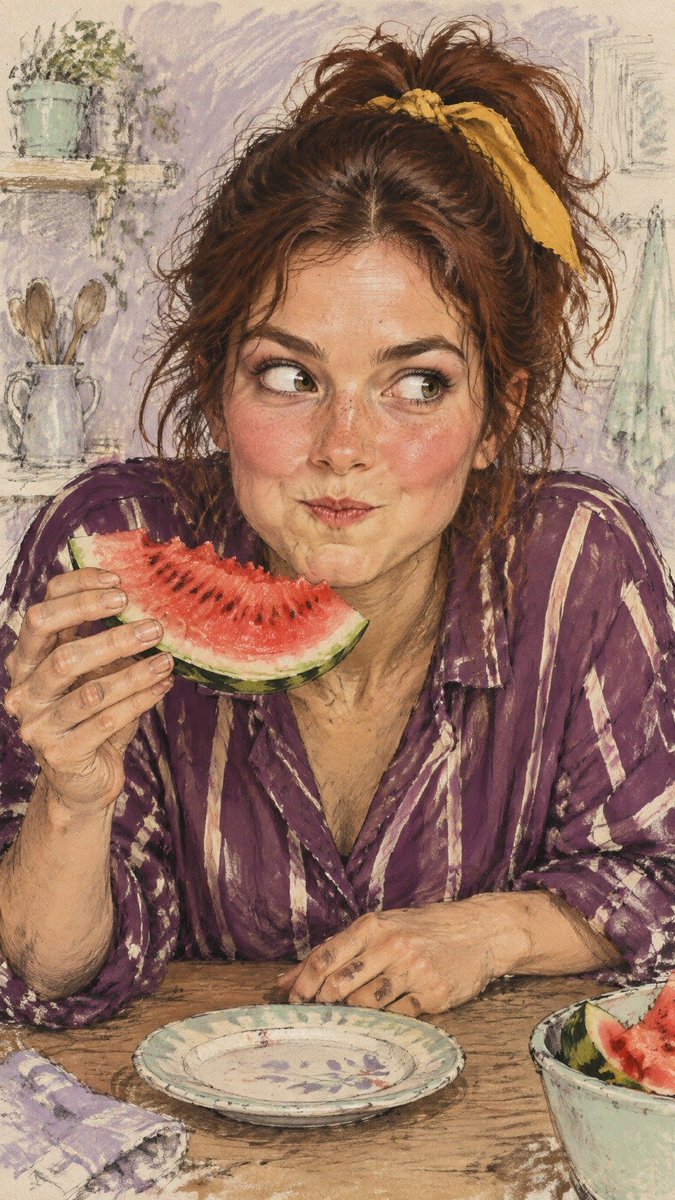 Watermelon Snack Illustration