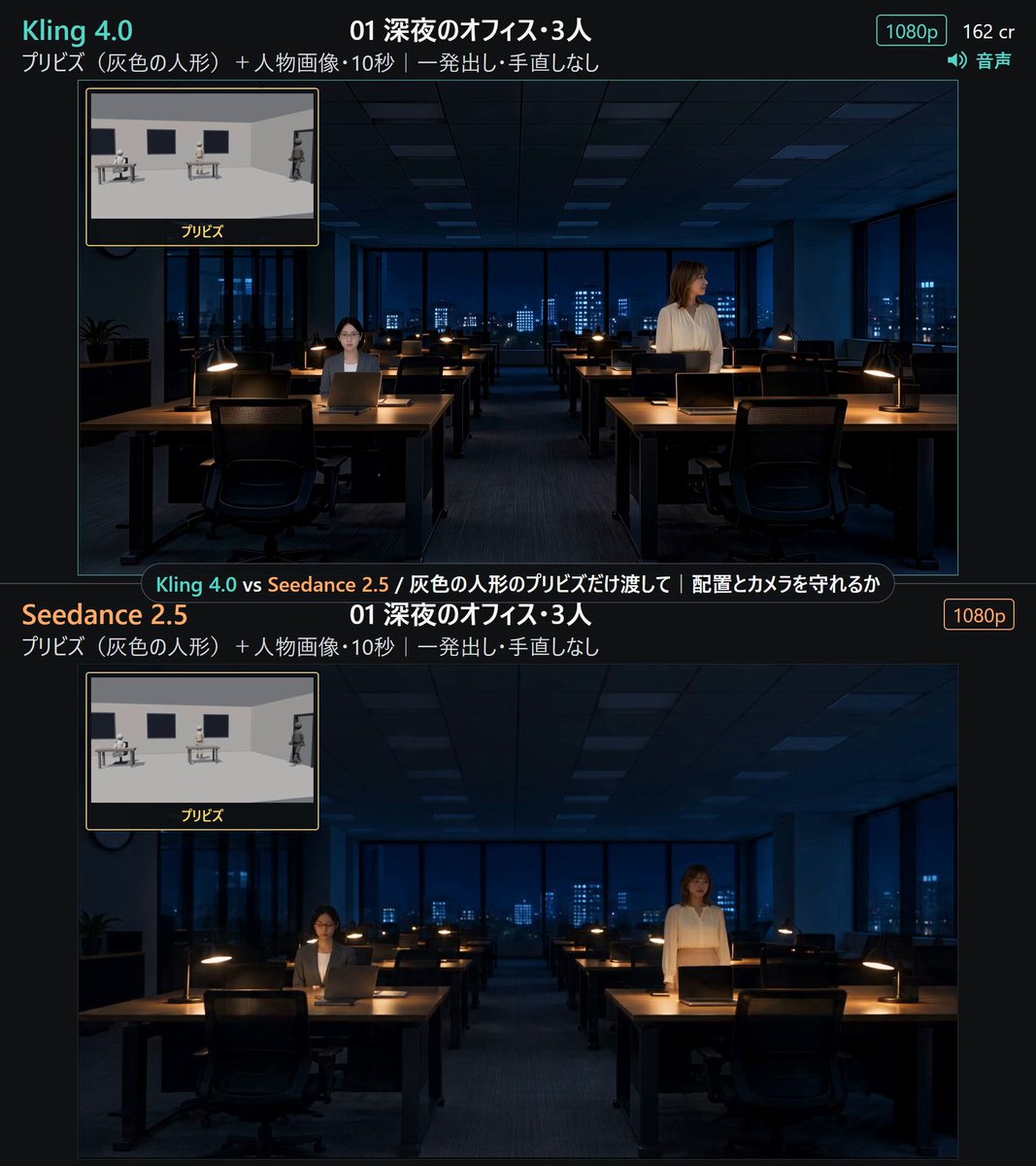 Kling 4.0 vs Seedance 2.5 预演测试