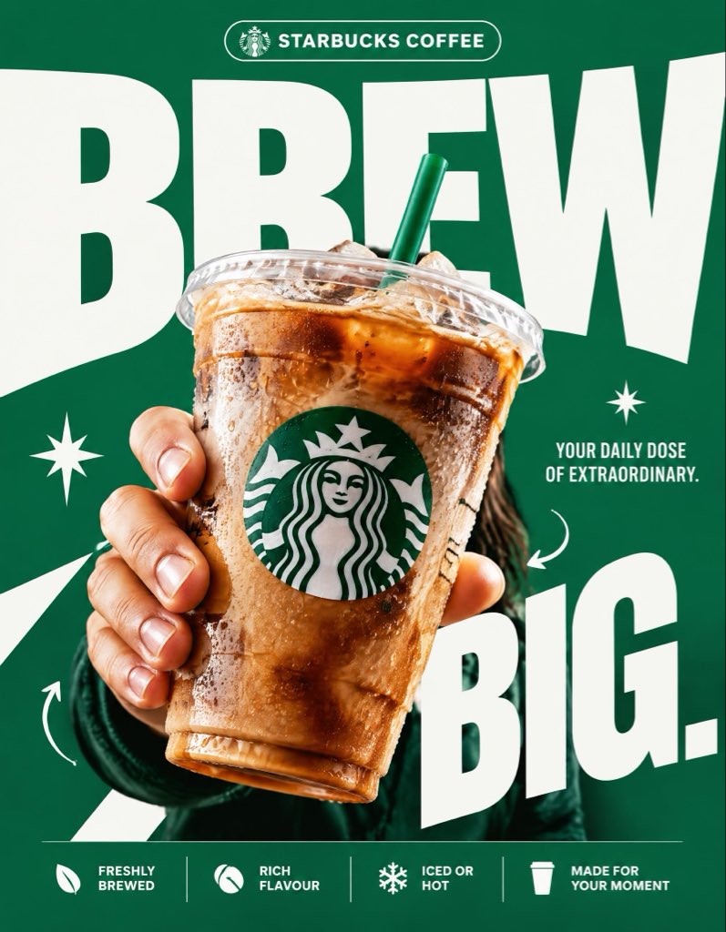 Starbucks Creative Ad Poster