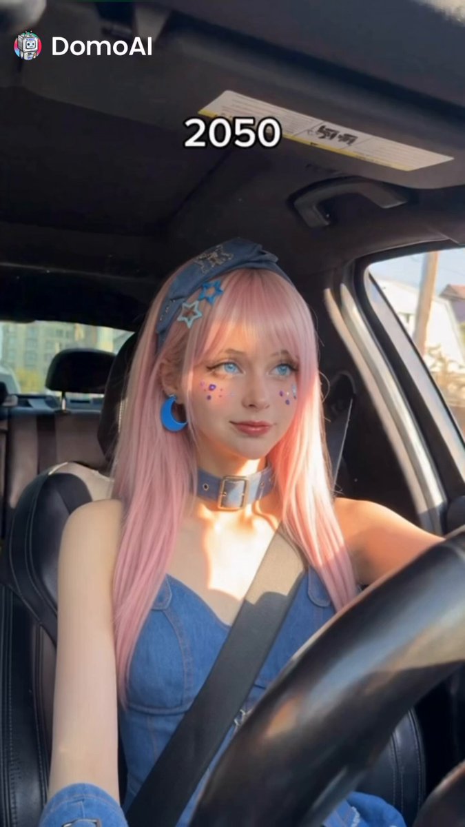 2050 Future Driving First-Person Perspective