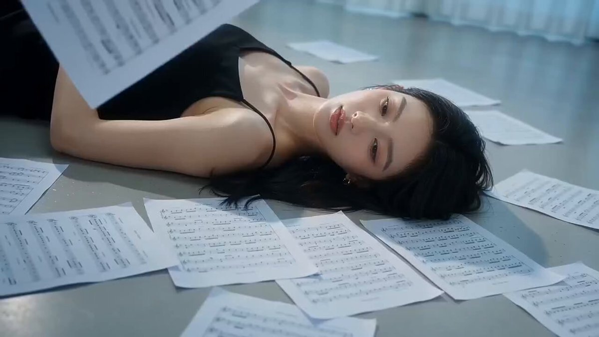 Melancholic Aesthetic Film Among Sheet Music