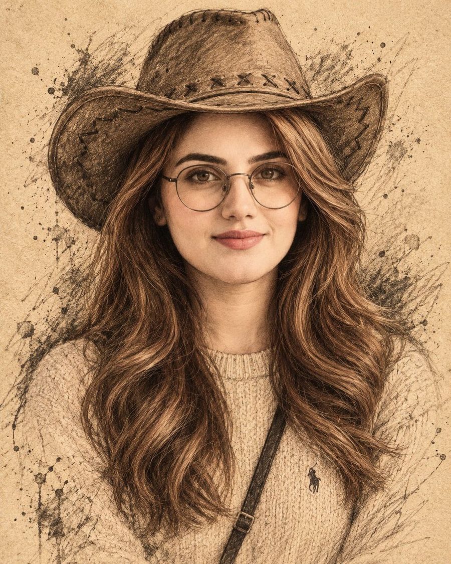 Vintage Cowboy Portrait