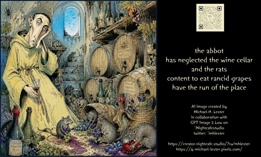 Haiku of the Forgotten Wine Cellar
