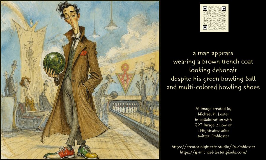 Elegant Man Bowling Gear Prompt