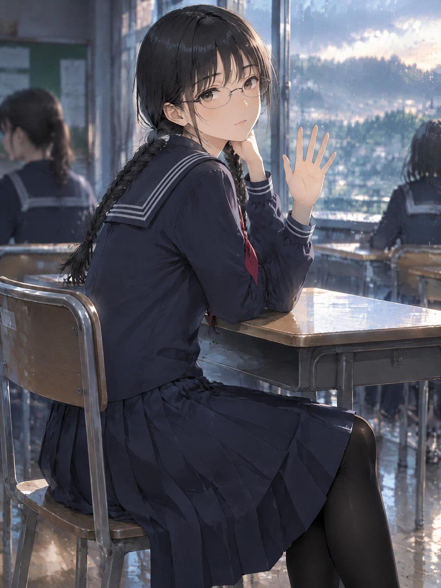 Anime Girl in School Uniform