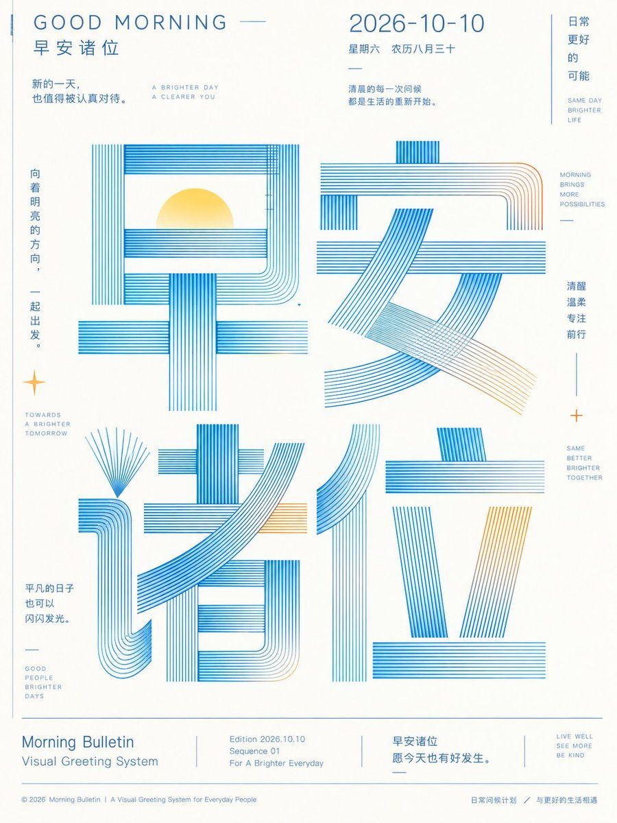 Line Art Typography Poster