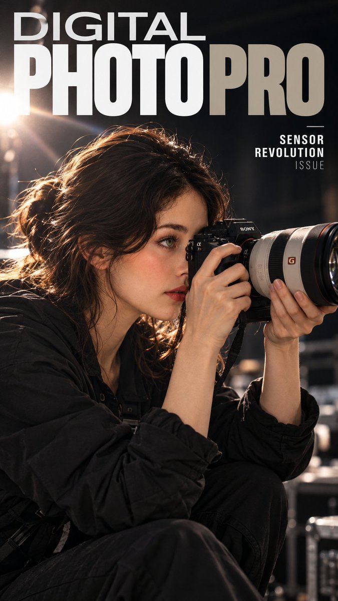 Hyper-realistic Magazine Cover: Photographer Through Viewfinder