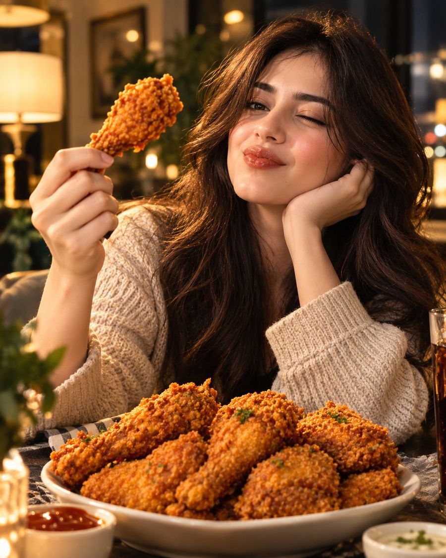 Cinematic Fried Chicken Advertisement