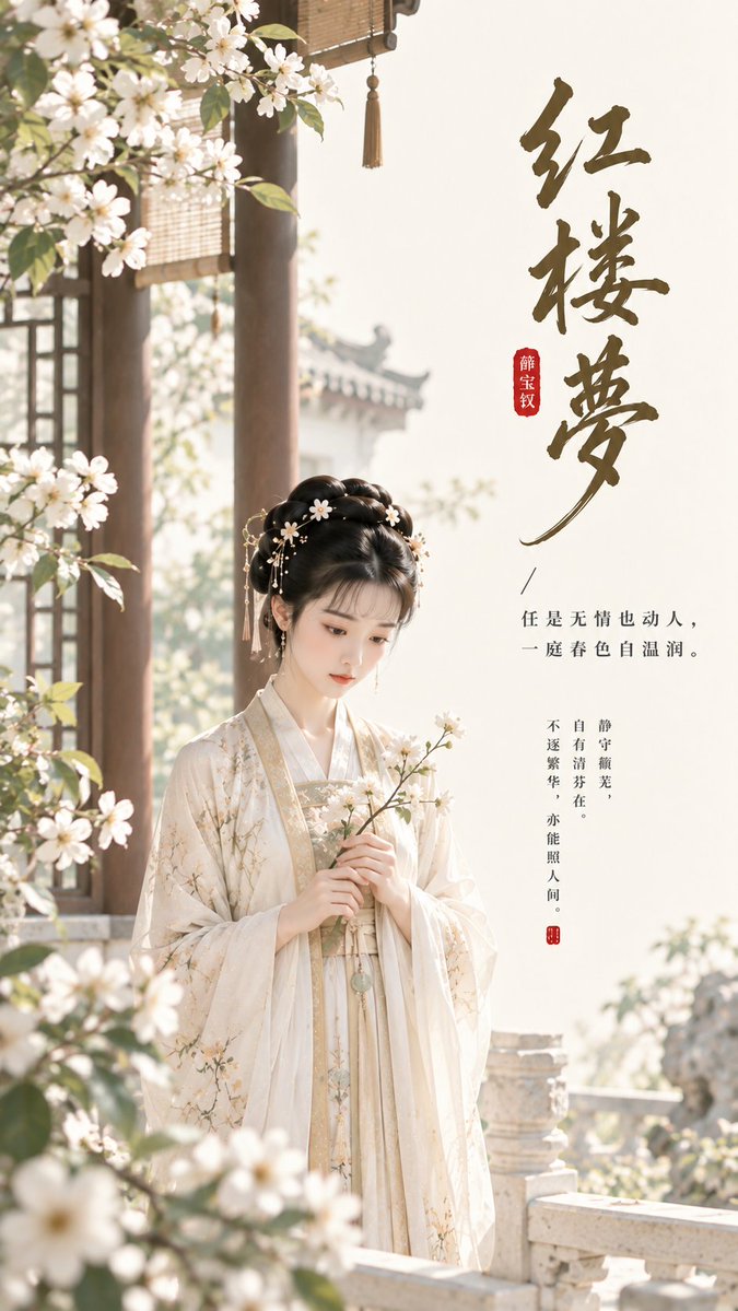 Xue Baochai Minimalist Zen Poster