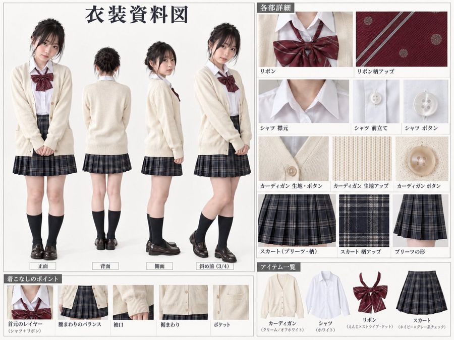 Create Clothing Reference Sheet