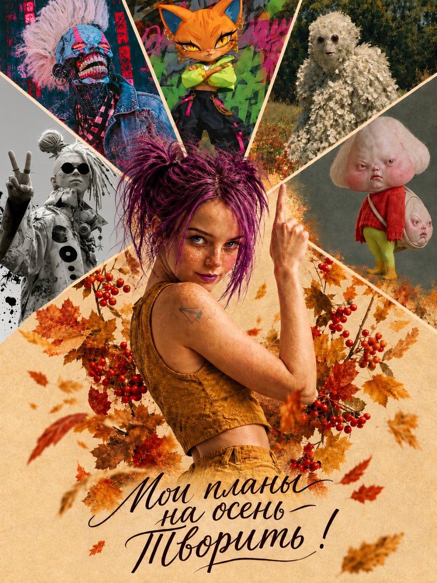 Creative Autumn Planning Collage