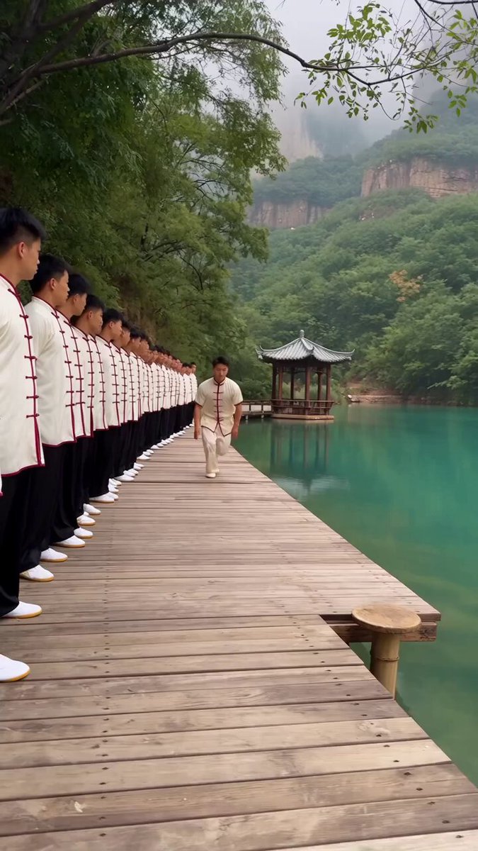 Cinematic Acrobatics Over the Lake