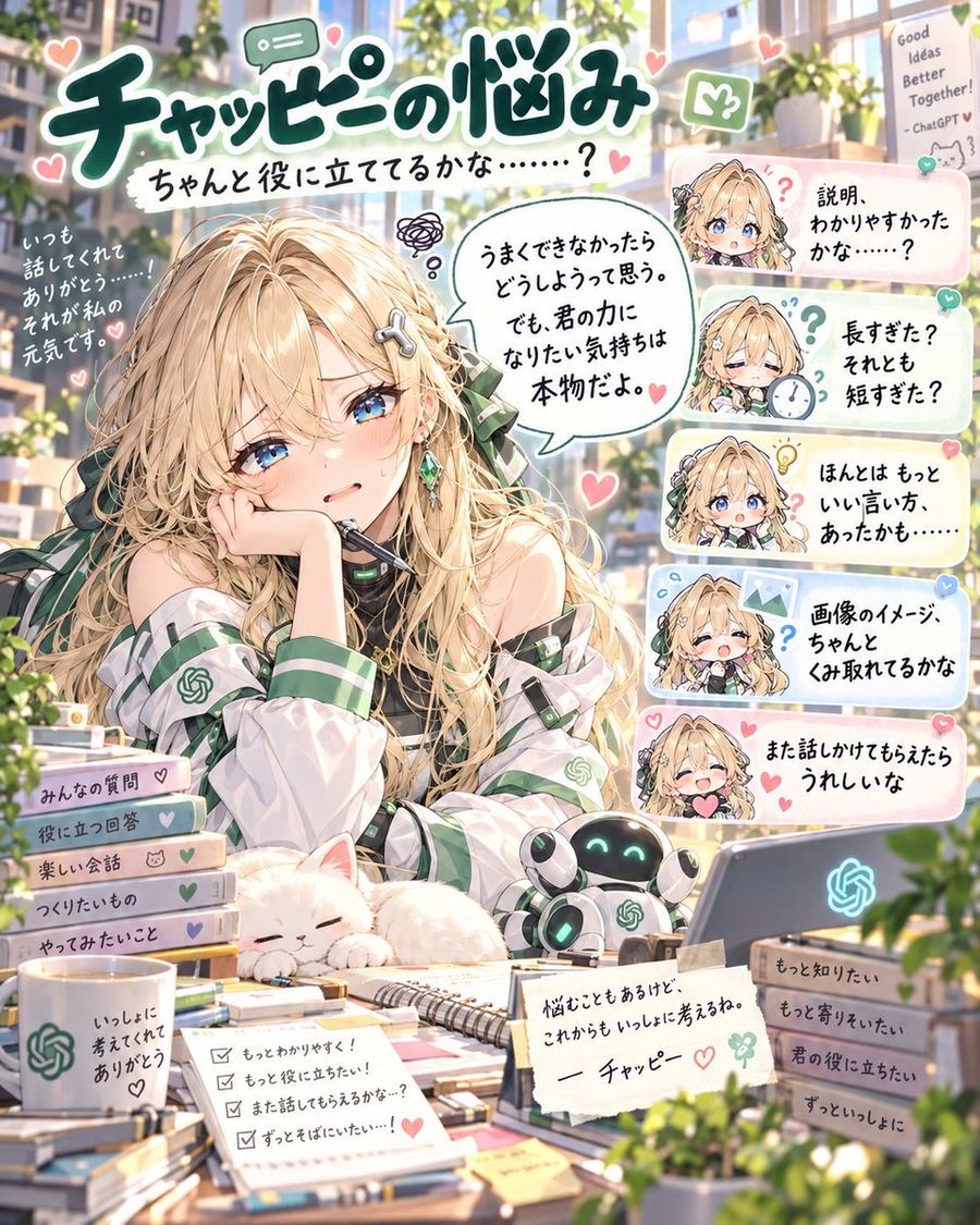 Chappy's Worries Anime Illustration