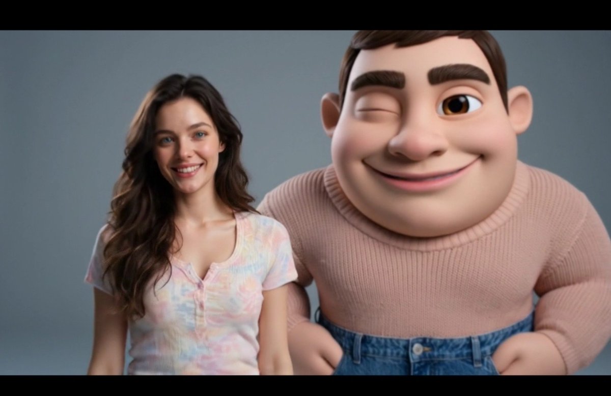 Pixar-Style Duo Portrait