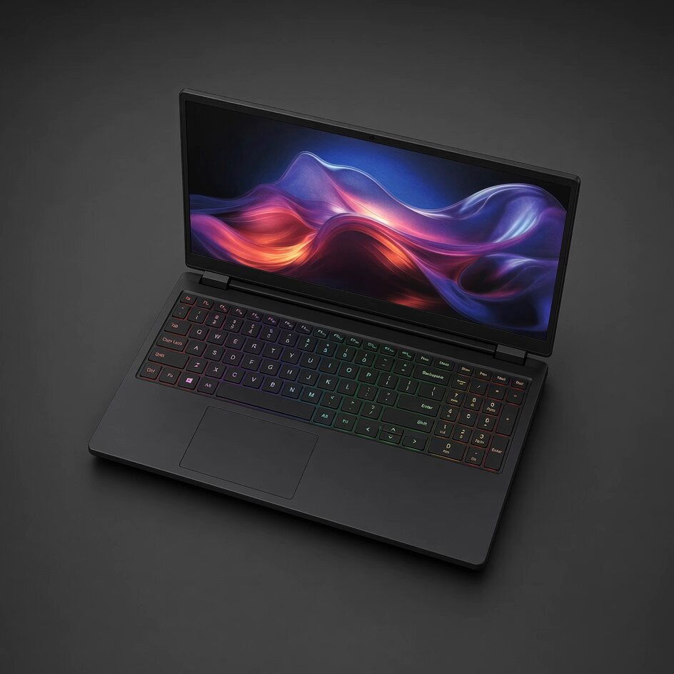 Laptop Slow Push-in Cinematic Shot