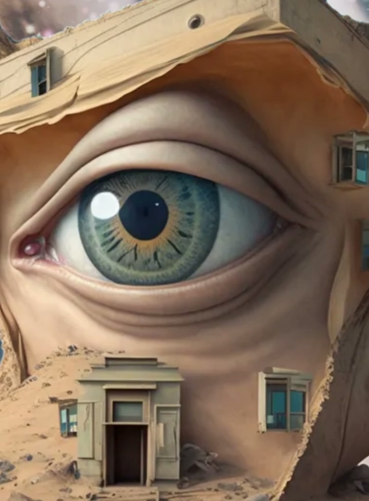 Surreal Desert House Dreamscape