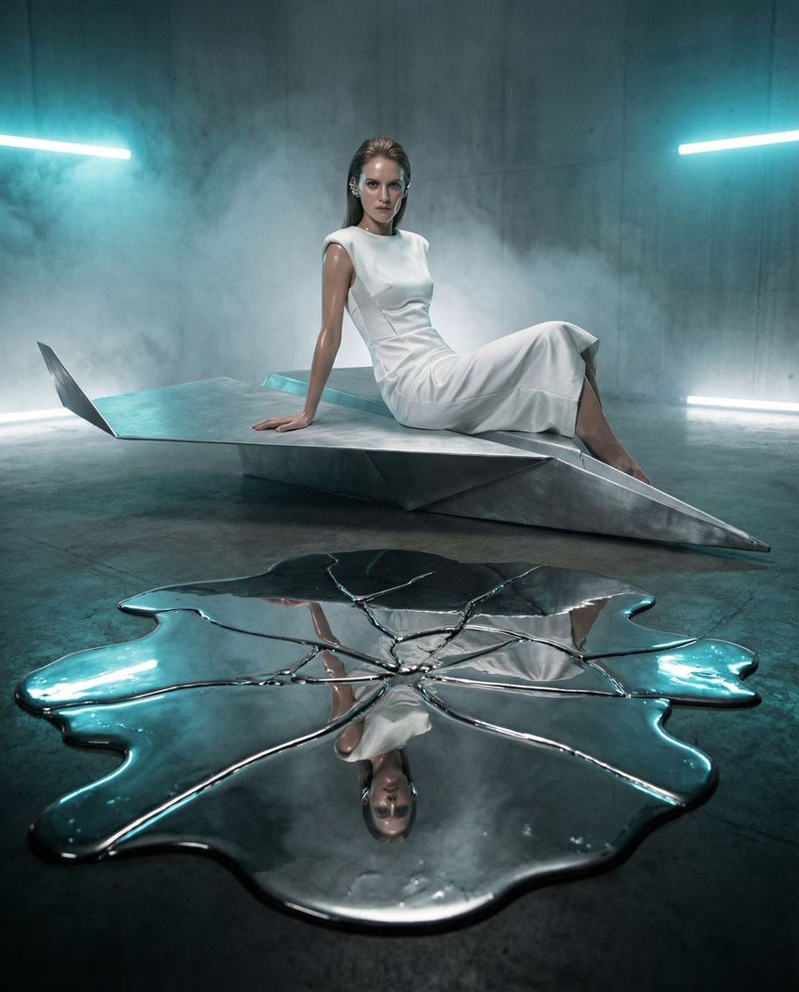 Origami Dream Cyber Mirror Prompt