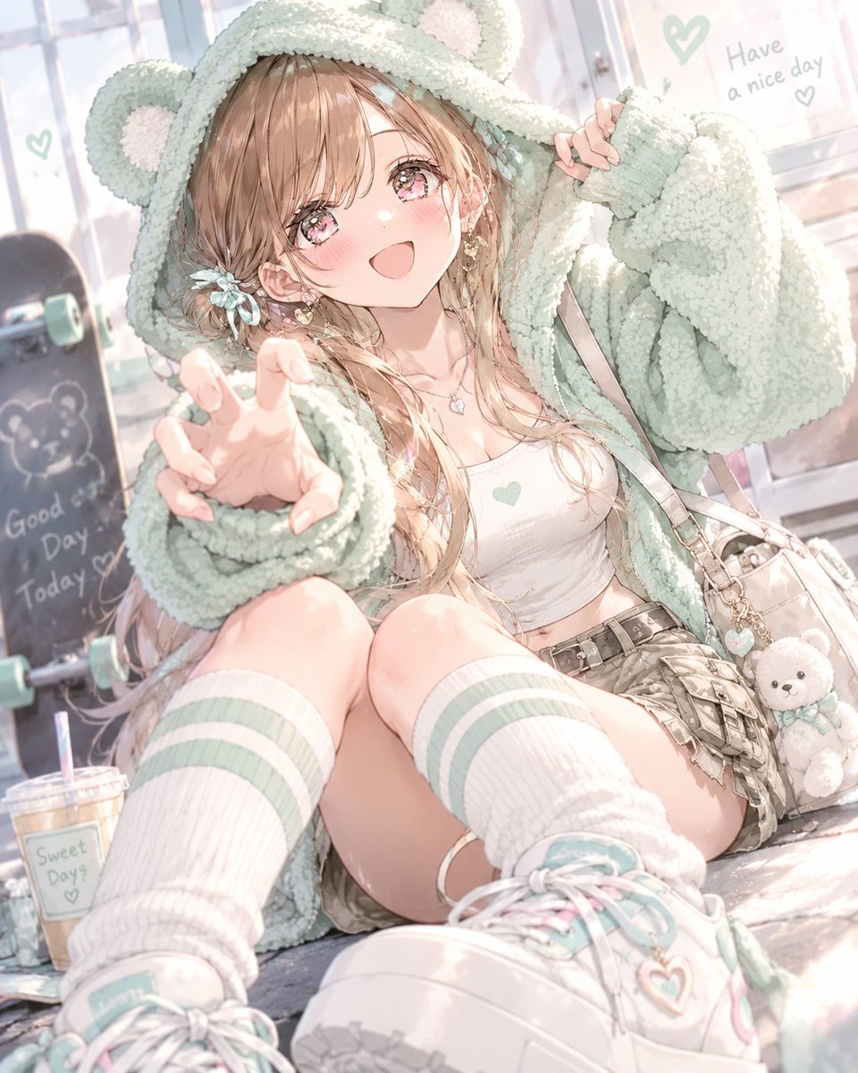 GPT Image 2 Cute Bear Hoodie Outfit Prompt