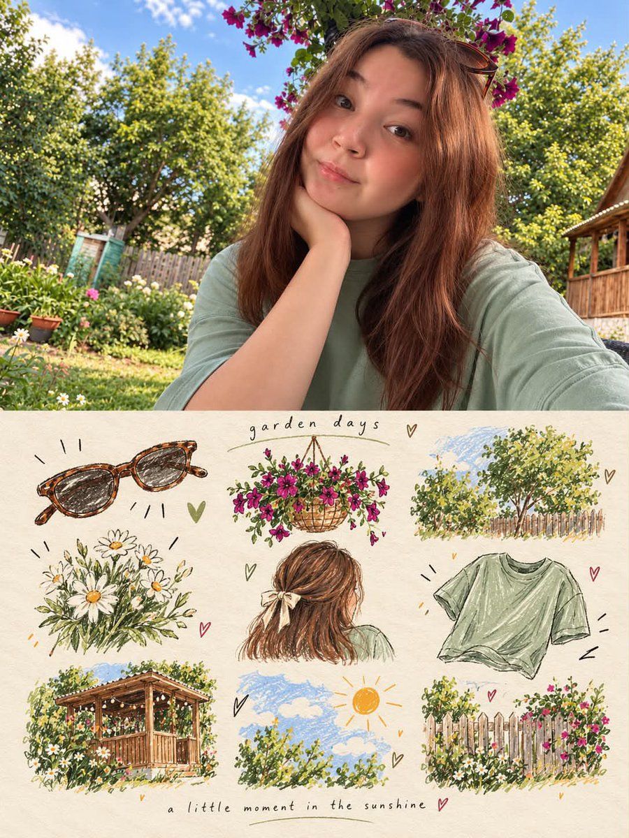 Photo to Hand-Drawn Memory Poster
